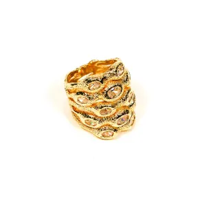 Bold Gold Stacking Ring by CN Designs