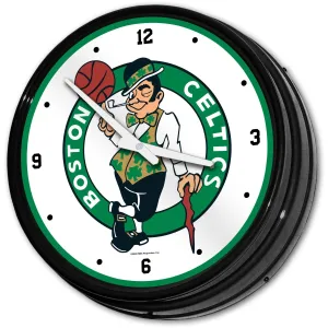 Boston Celtics: Retro Lighted Wall Clock