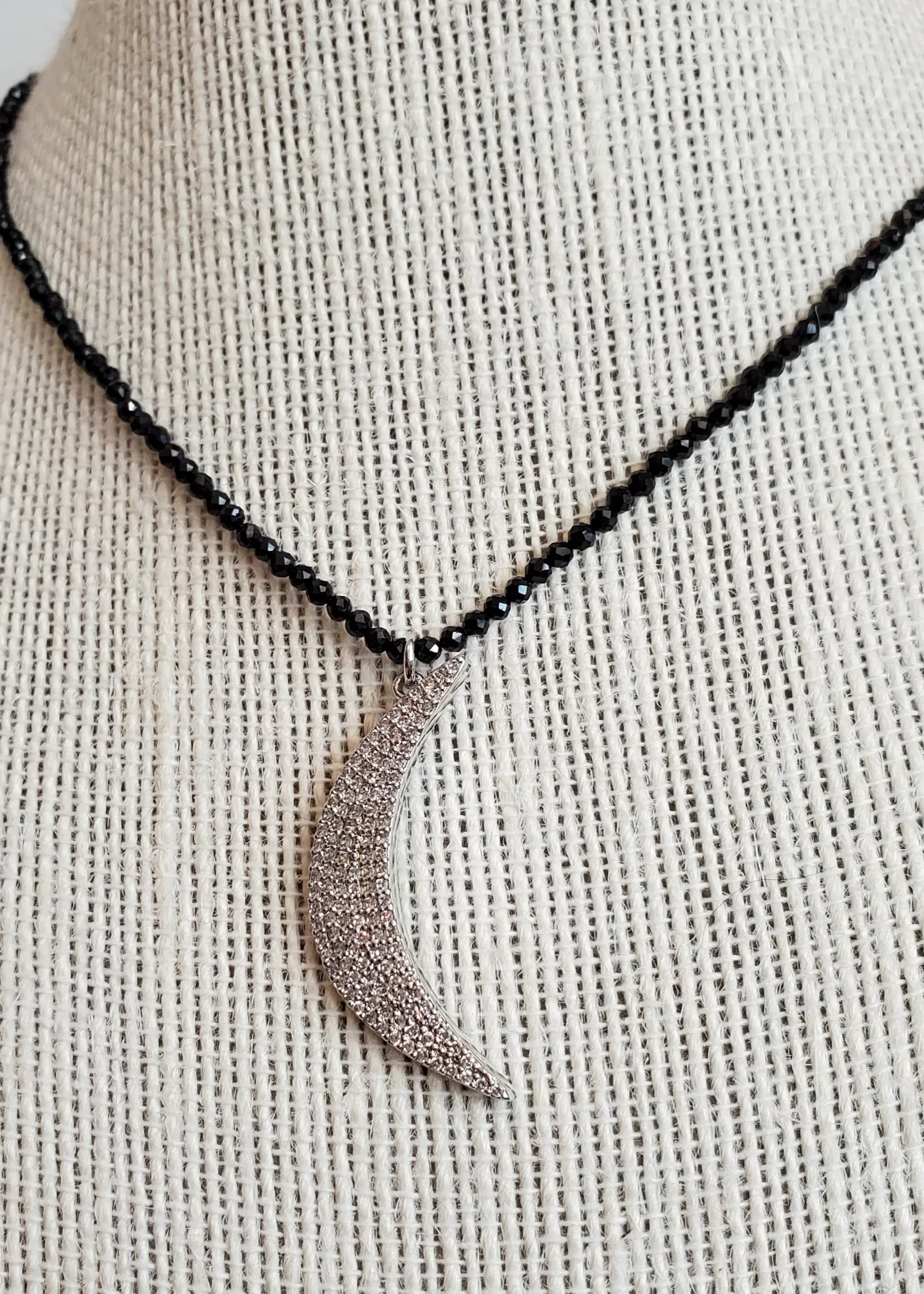 Brightest Moon Beaded Necklace