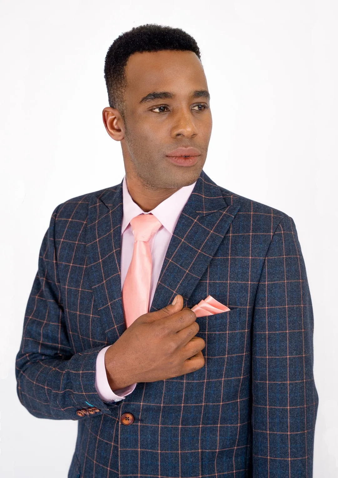 Bryant Spruce Blue Flannel Windowpane Suit