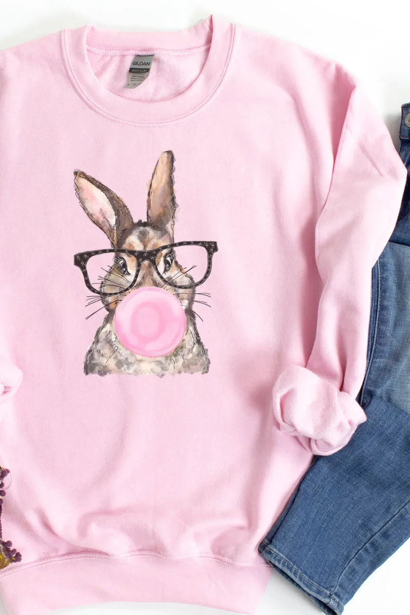 Bubblegum Bunny Unisex NuBlend Crew Sweatshirt