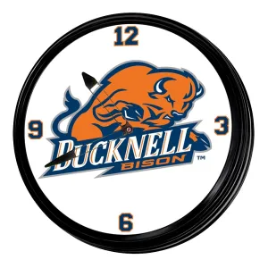 Bucknell Bison: Retro Lighted Wall Clock