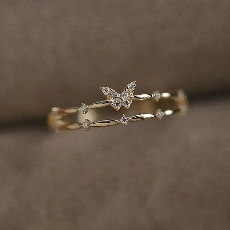 Butterfly Ring (Solid Silver)