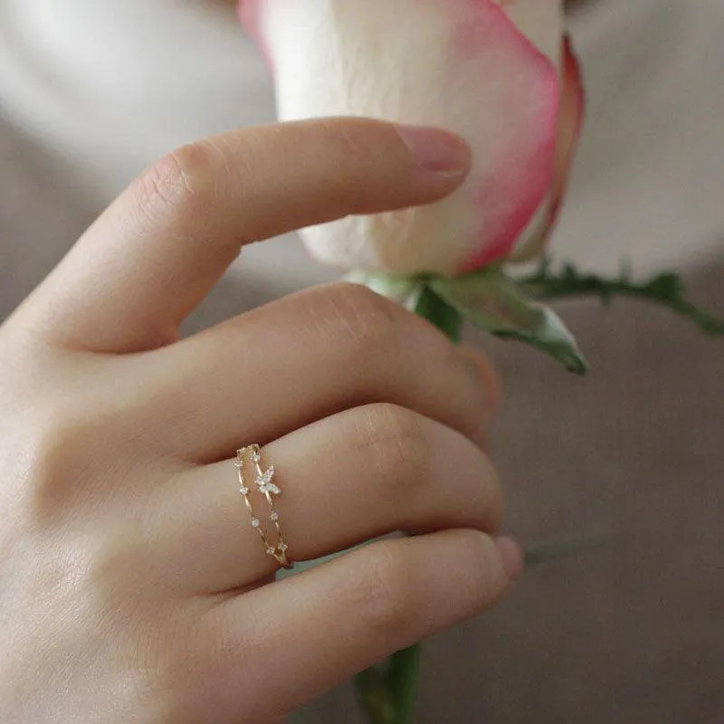 Butterfly Ring (Solid Silver)