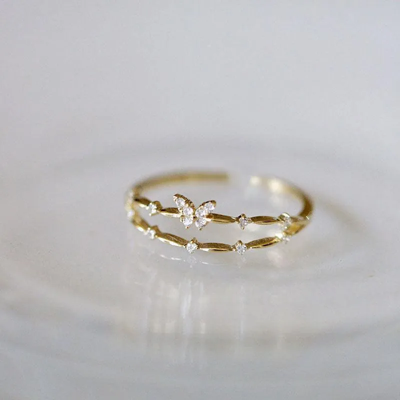 Butterfly Ring (Solid Silver)