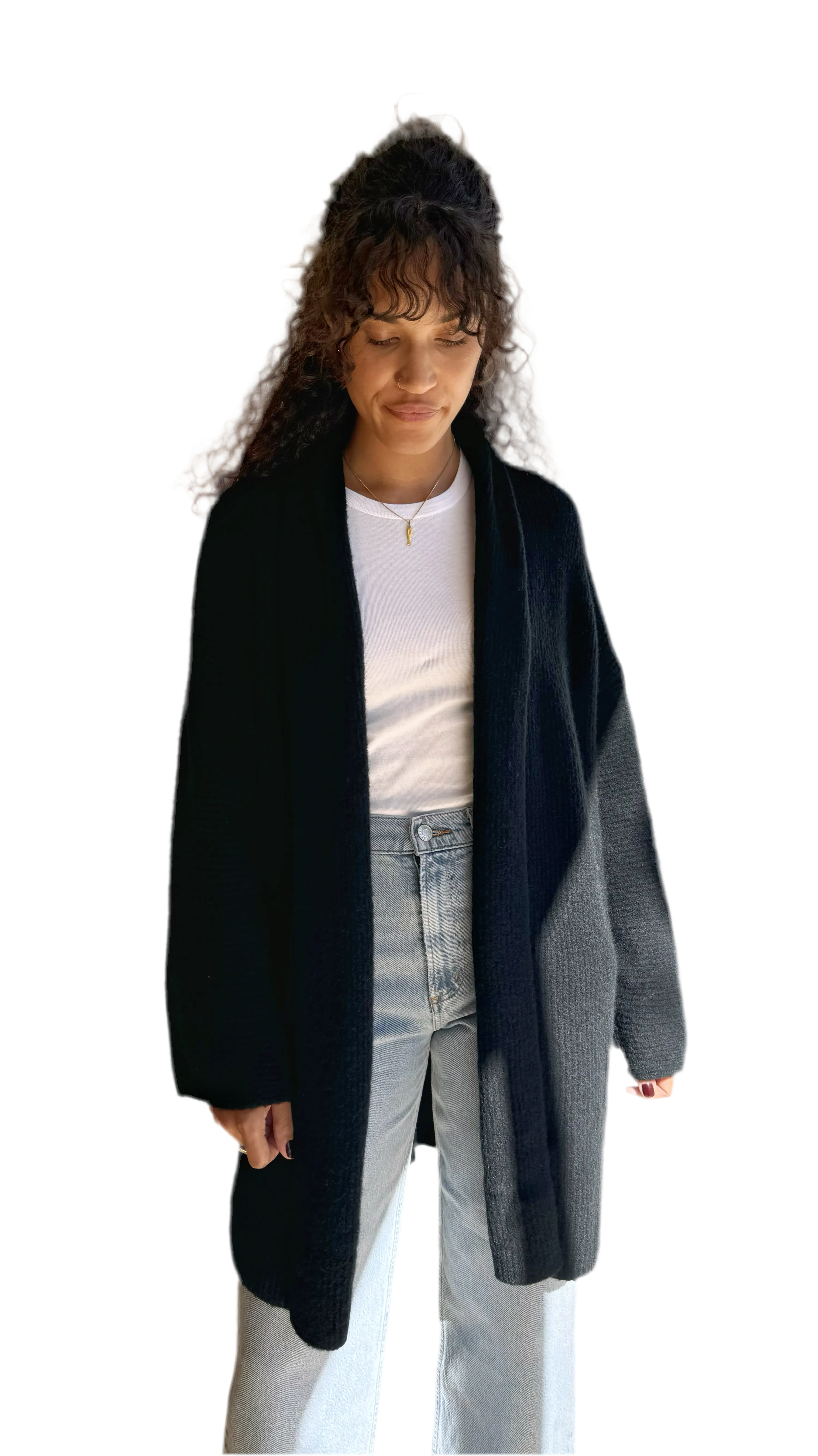 Calli wool cardigan in black
