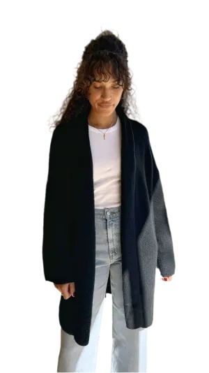 Calli wool cardigan in black
