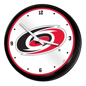 Carolina Hurricanes: Retro Lighted Wall Clock