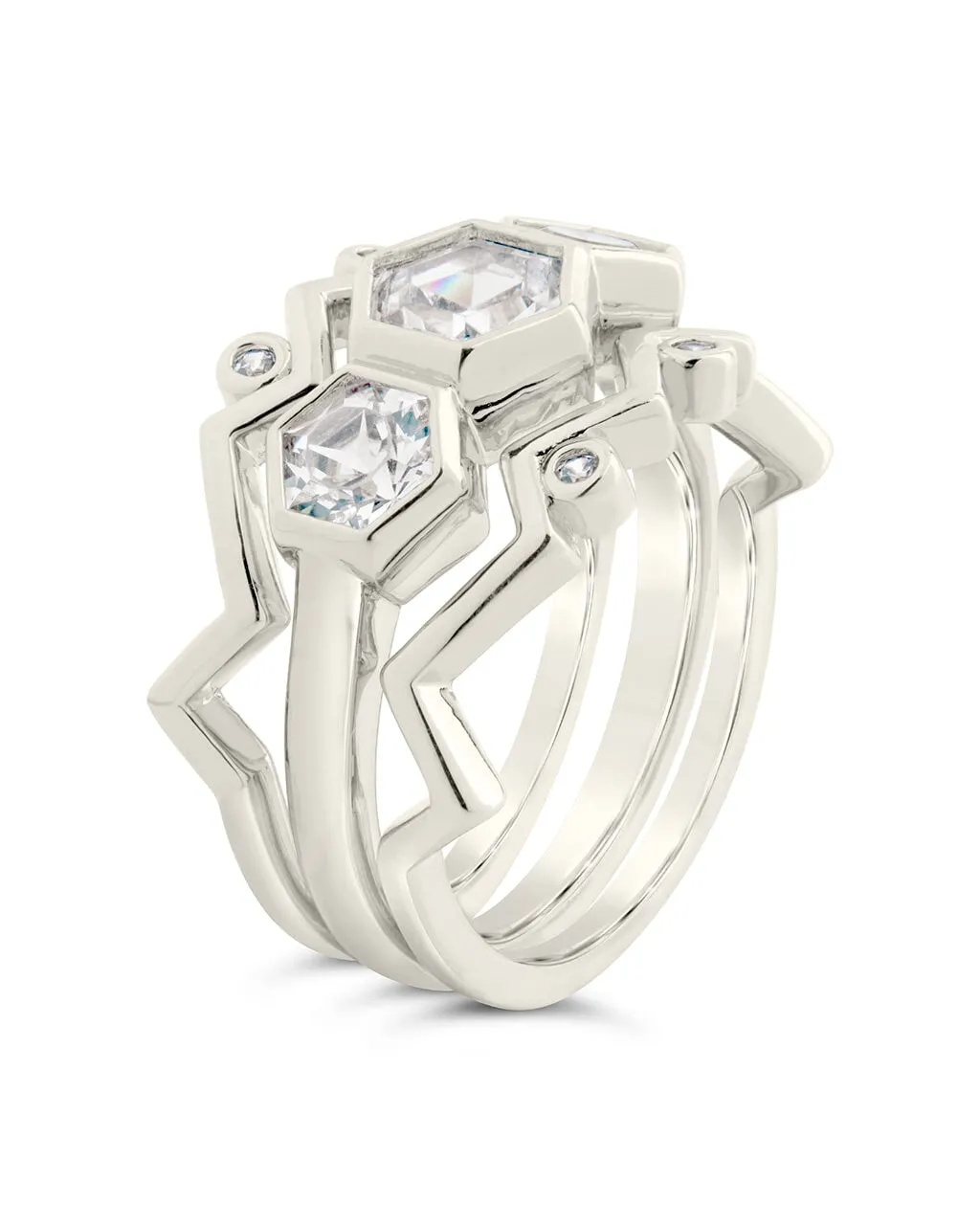Caterina CZ Stacking Ring Set of 3