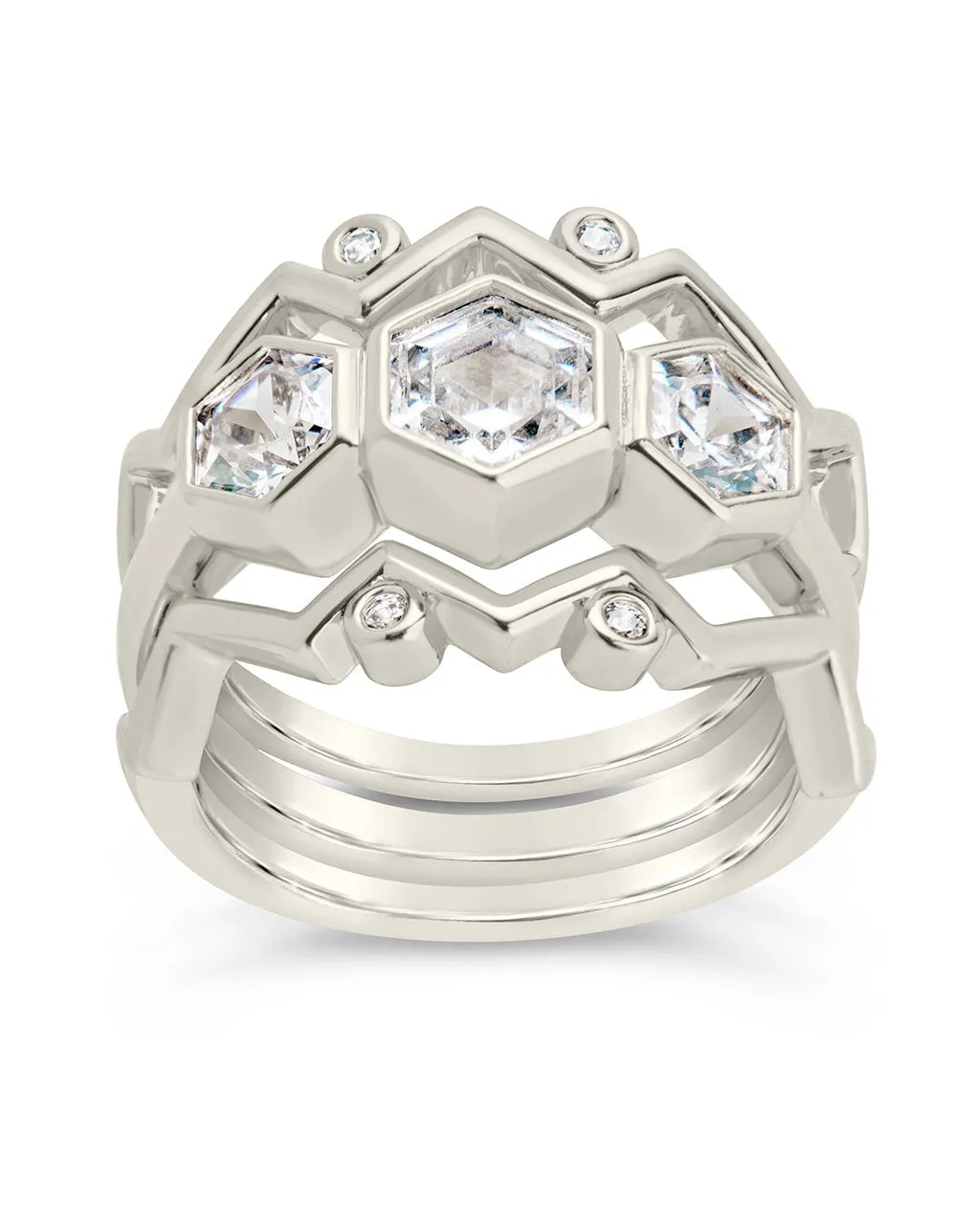 Caterina CZ Stacking Ring Set of 3