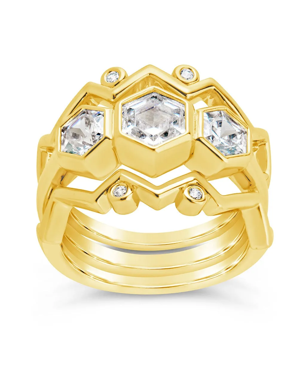 Caterina CZ Stacking Ring Set of 3
