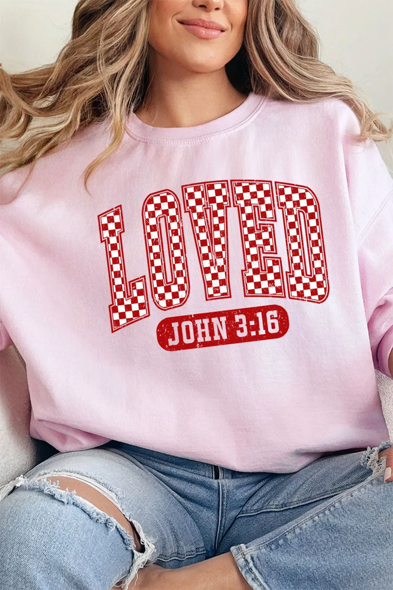Checkered Love Unisex NuBlend Crew Sweatshirt