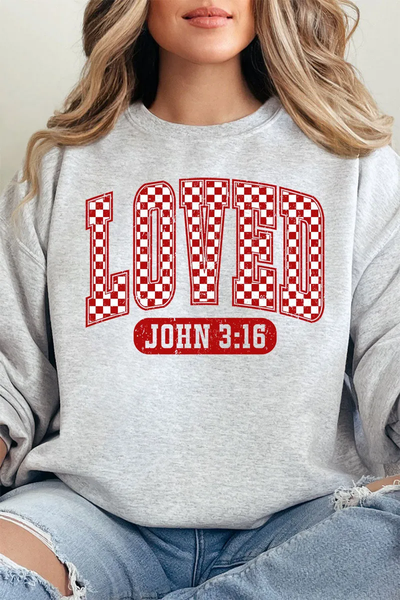 Checkered Love Unisex NuBlend Crew Sweatshirt