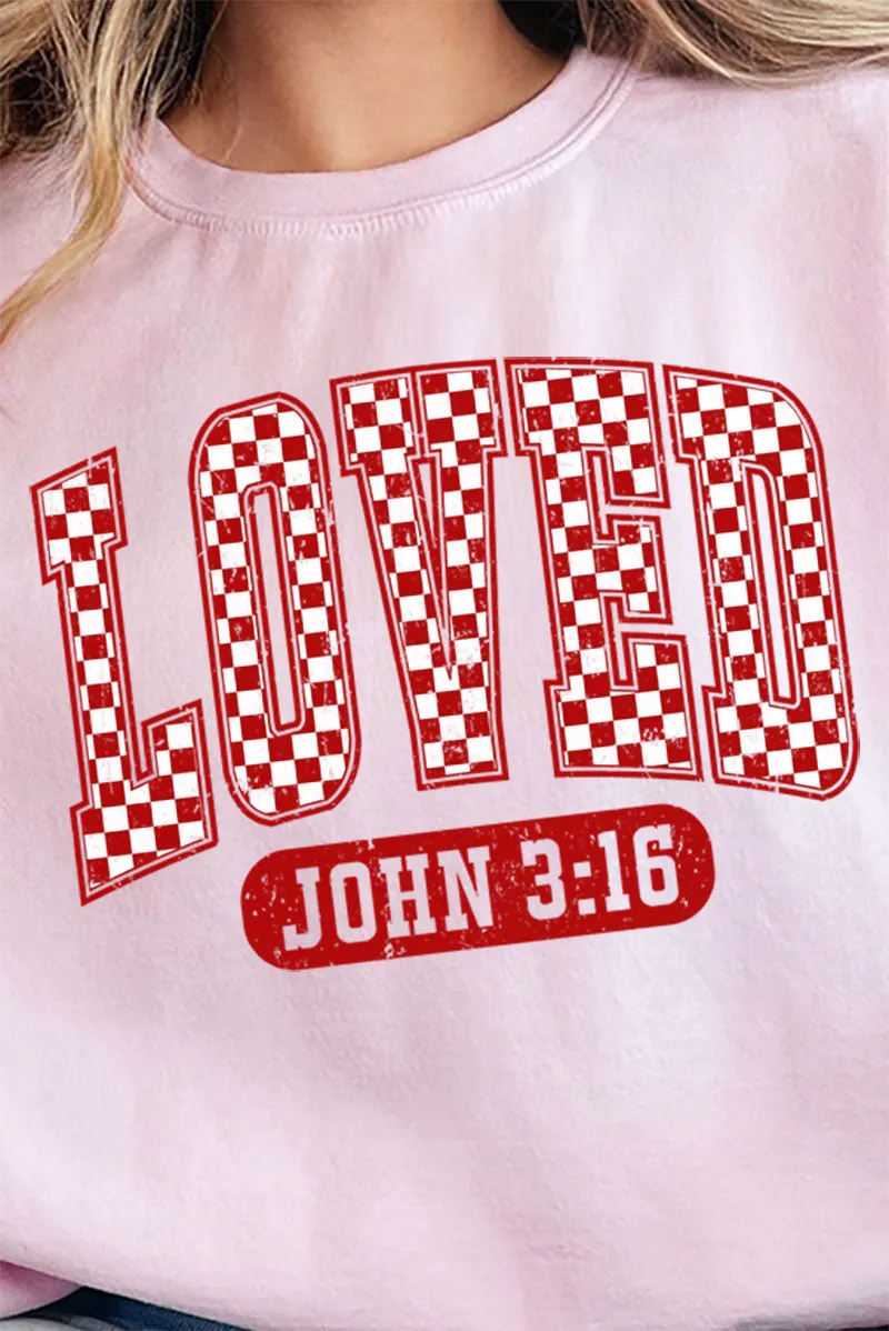 Checkered Love Unisex NuBlend Crew Sweatshirt