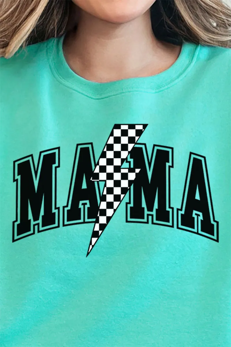 Checkered Strike Mama Unisex NuBlend Crew Sweatshirt