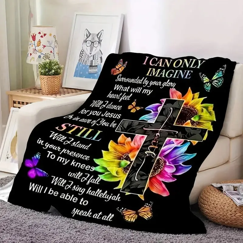 Christianart Blanket, I Can Only Imagine Blanket, Christian Blanket, Ideal Birthday and Holiday Gift for Boys, Girls, and Adults - Available All Season.CABBK01201123.