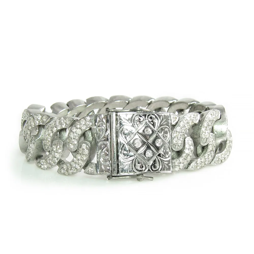 Chunky Diamond Link Bracelet