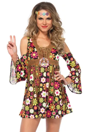 Cold Shoulder Hippy Costume