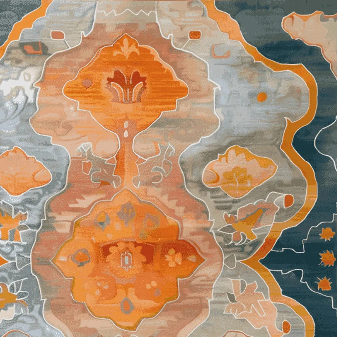 Cosmic Depths Hand Knotted Rug