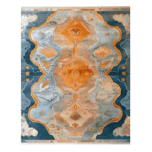 Cosmic Depths Hand Knotted Rug
