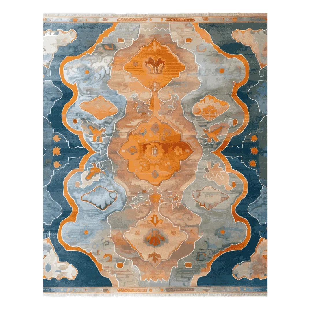 Cosmic Depths Hand Knotted Rug