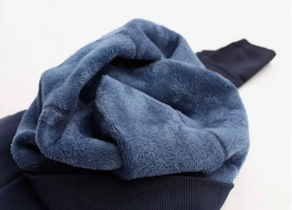 Cozy Winter Velvet Lined Elastic Leggings