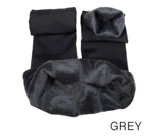 Cozy Winter Velvet Lined Elastic Leggings