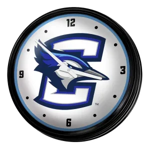Creighton Bluejays: Retro Lighted Wall Clock