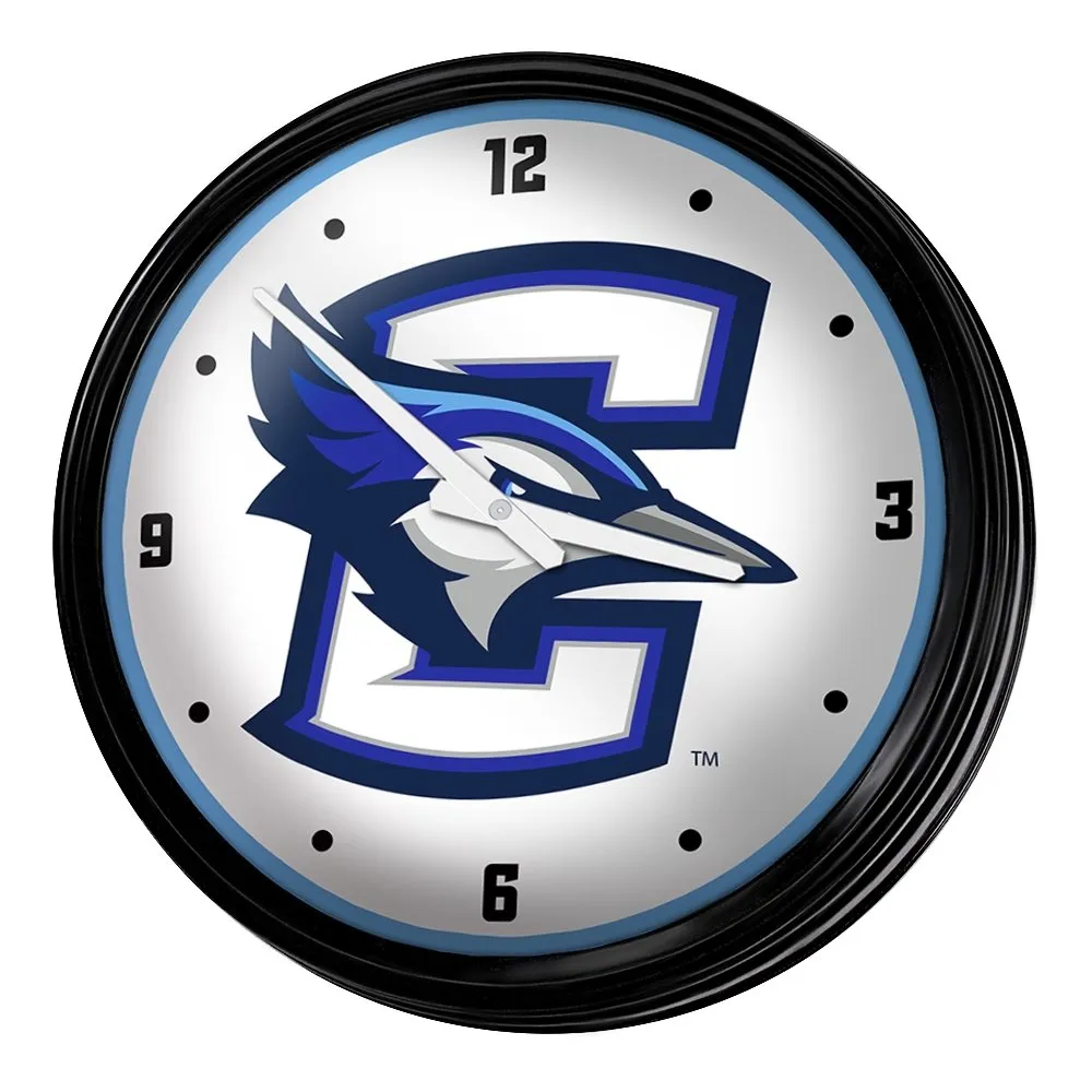 Creighton Bluejays: Retro Lighted Wall Clock