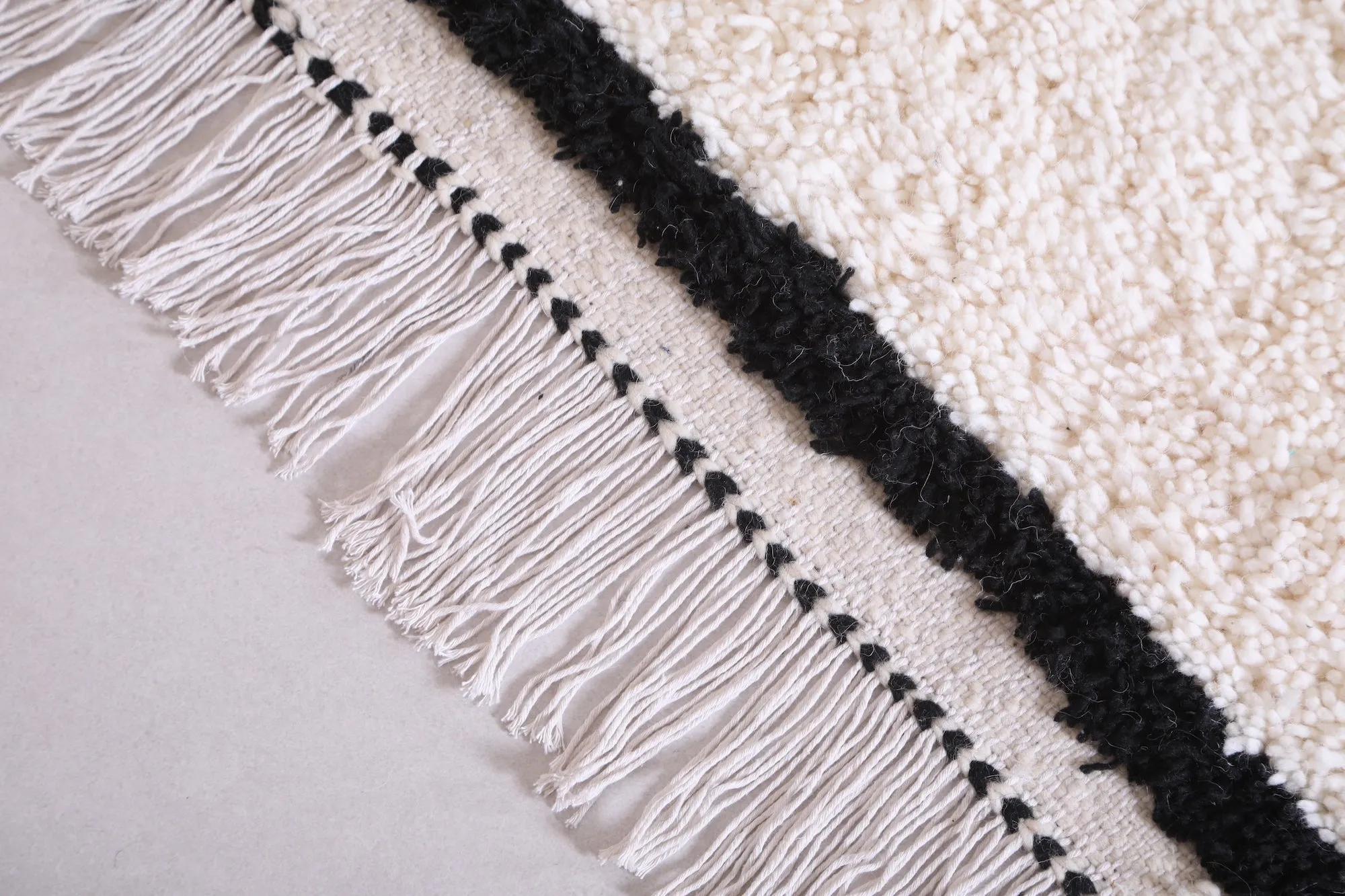 Custom Moroccan carpet - berber beni ourain rug - Beige rug
