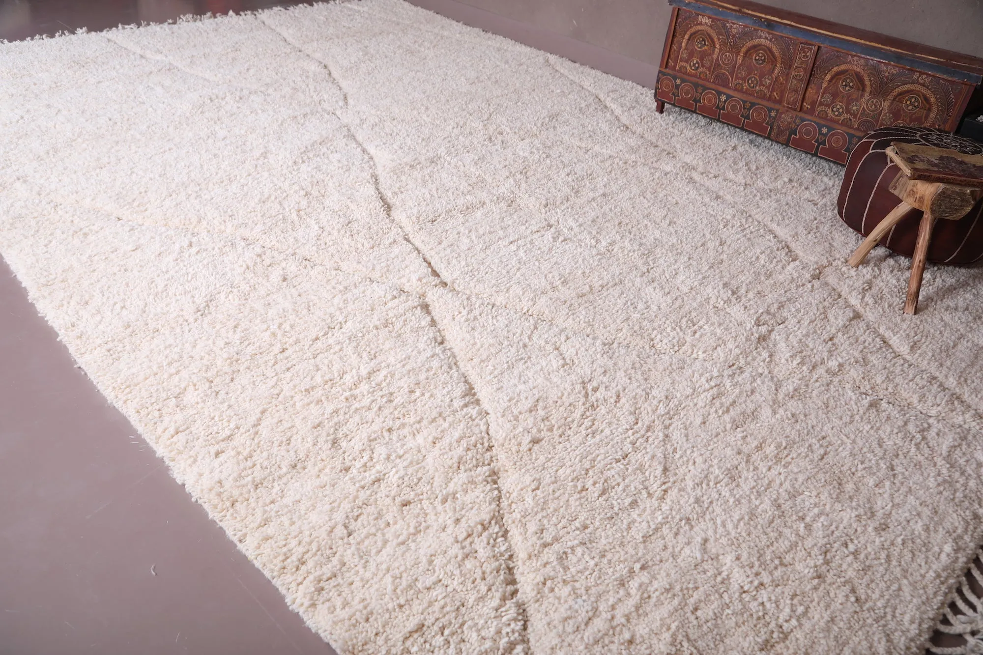 Custom moroccan carpet - wool berber beni ourain rug