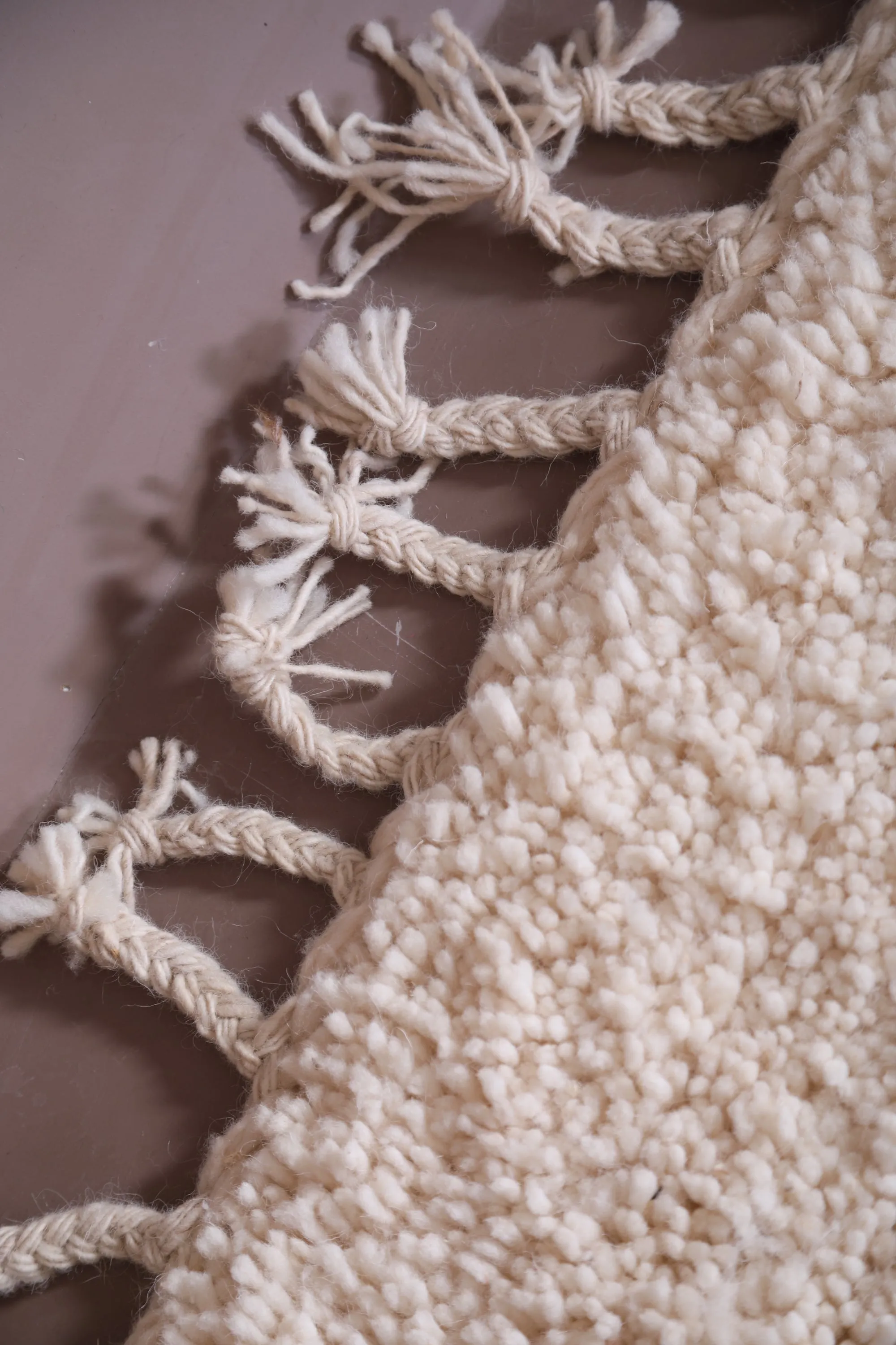 Custom moroccan carpet - wool berber beni ourain rug