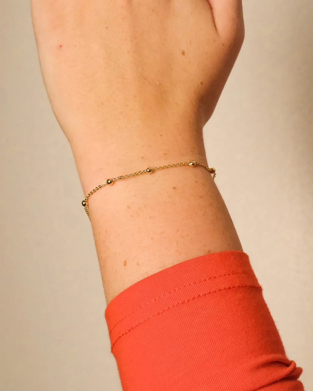 Dainty Beaded Station Bracelet
