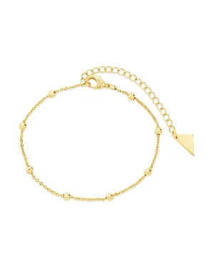 Dainty Beaded Station Bracelet