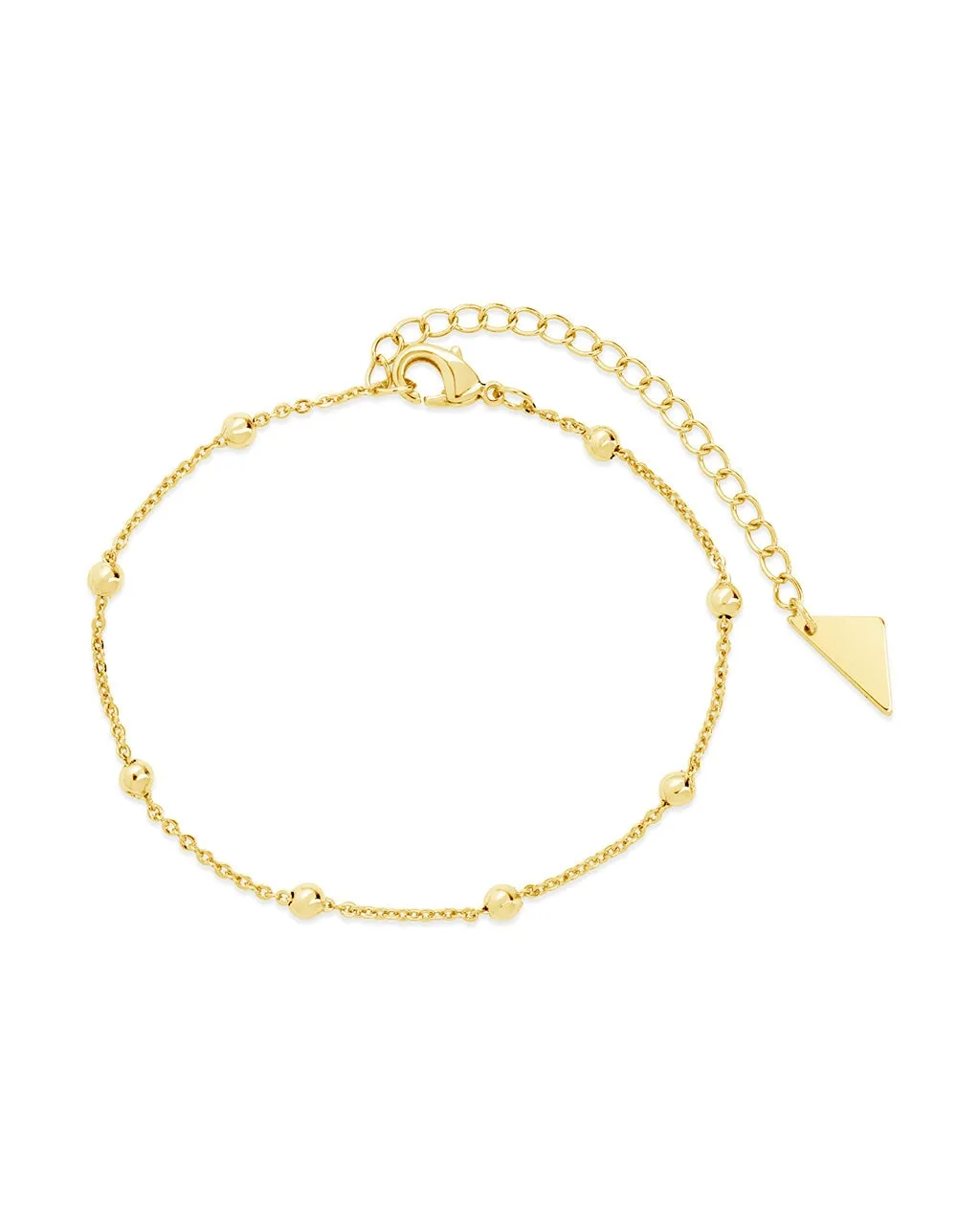 Dainty Beaded Station Bracelet