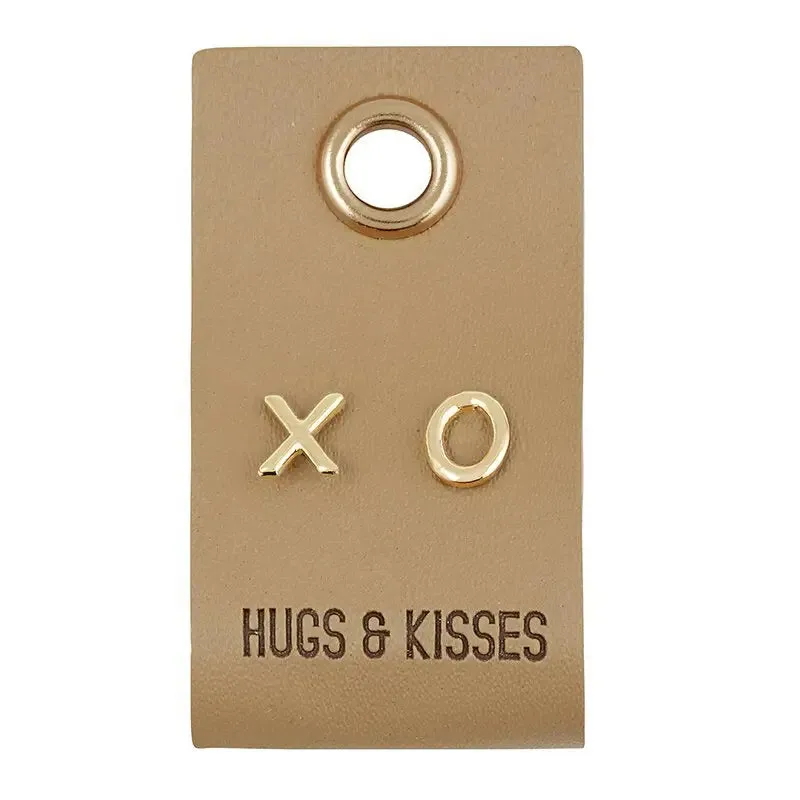 DAINTY GOLD STUD XOXO EARRINGS
