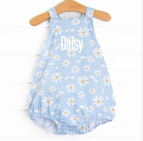 Daisy Daydream Ruffle Sunsuit, Blue