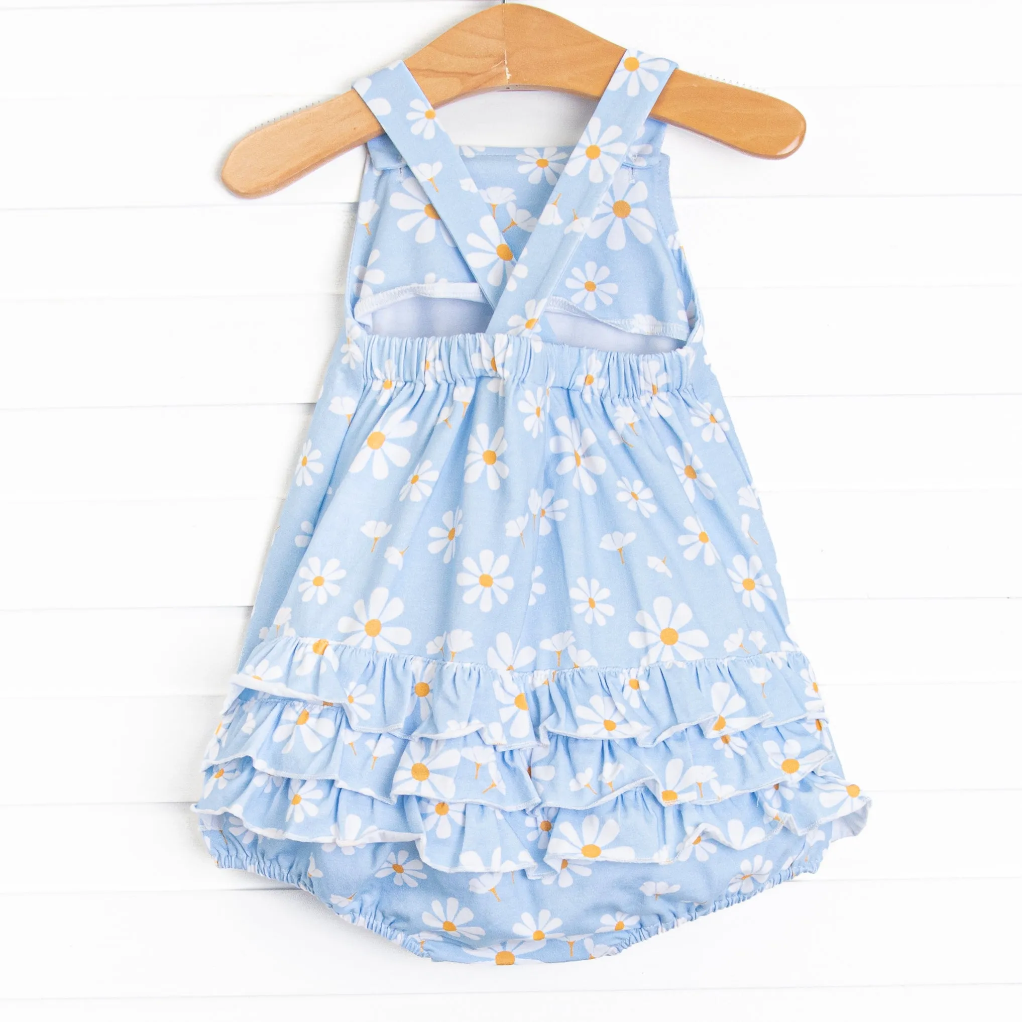 Daisy Daydream Ruffle Sunsuit, Blue