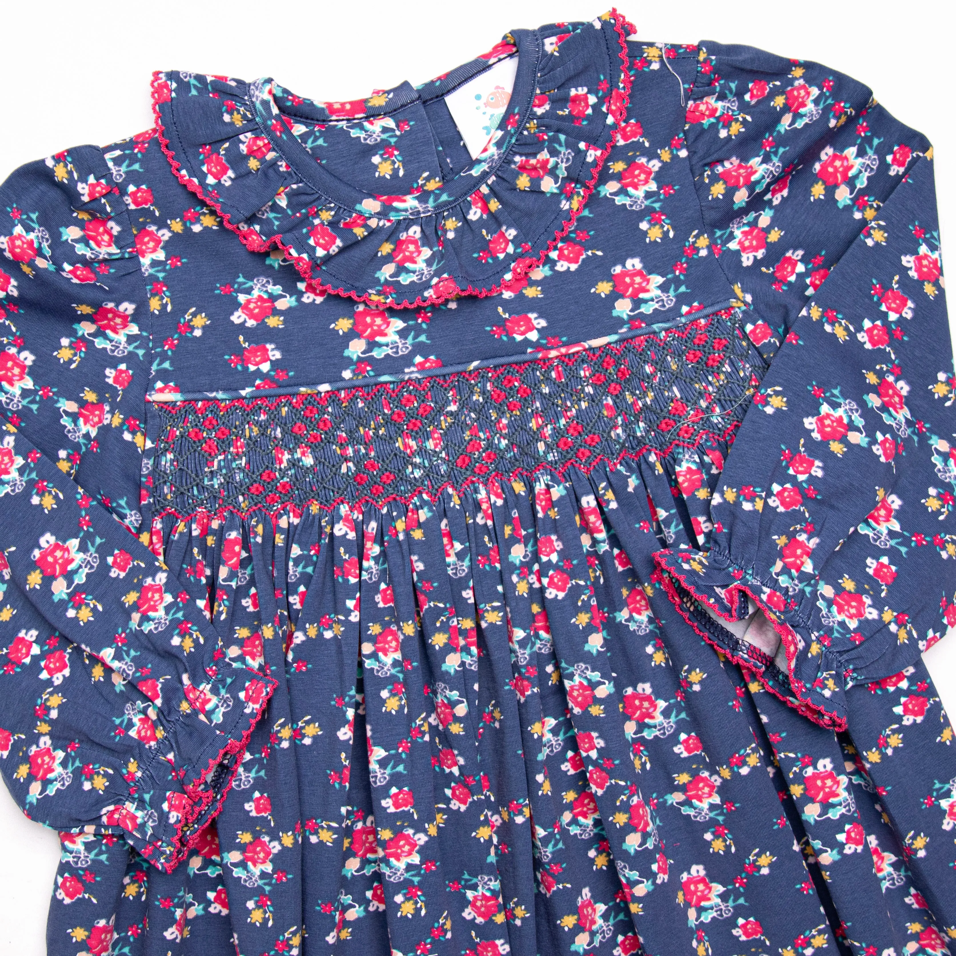 Darling Designs Smocked Dress, Purple