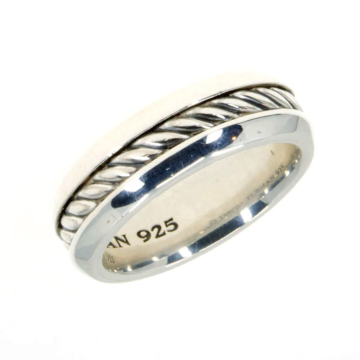 David Yurman Cable Inset Band Ring