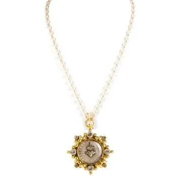 Delfina - 6mm Pearl Cream with All Medallions