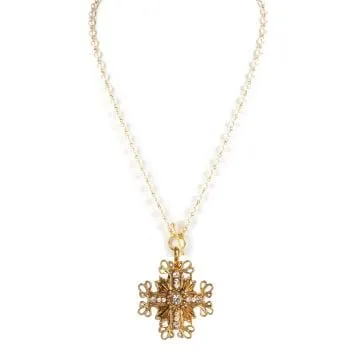 Delfina - 6mm Pearl Cream with All Medallions