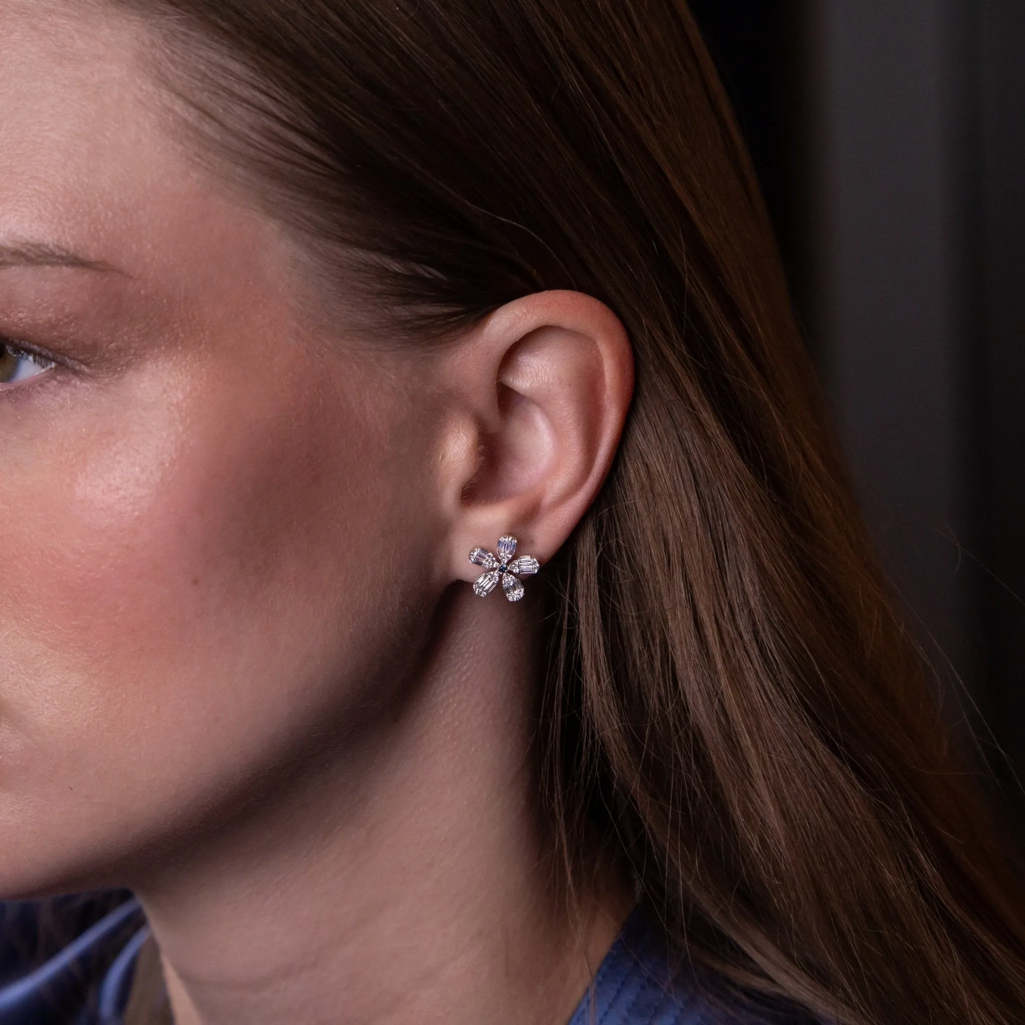 Diamond Daydream Petal Studs