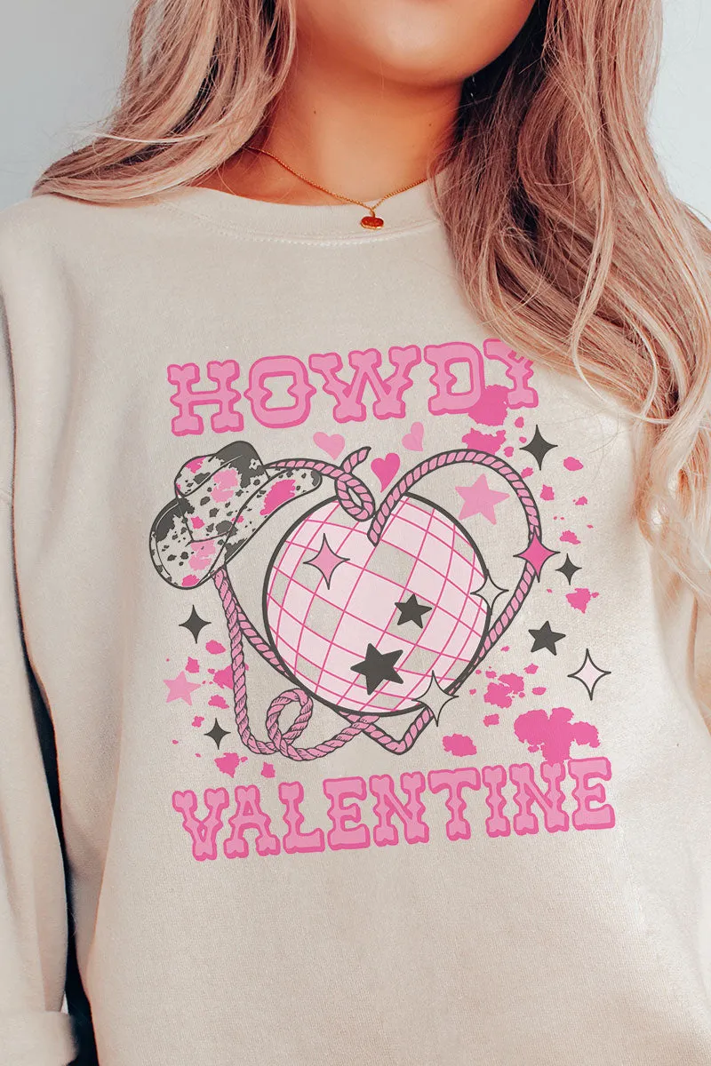 Disco Howdy Valentine Unisex NuBlend Crew Sweatshirt