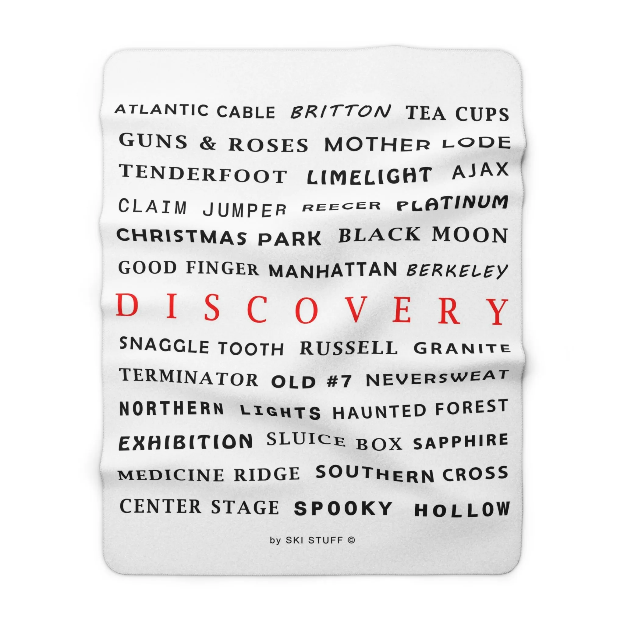 Discovery Mountain, Montana - Fleece Blanket