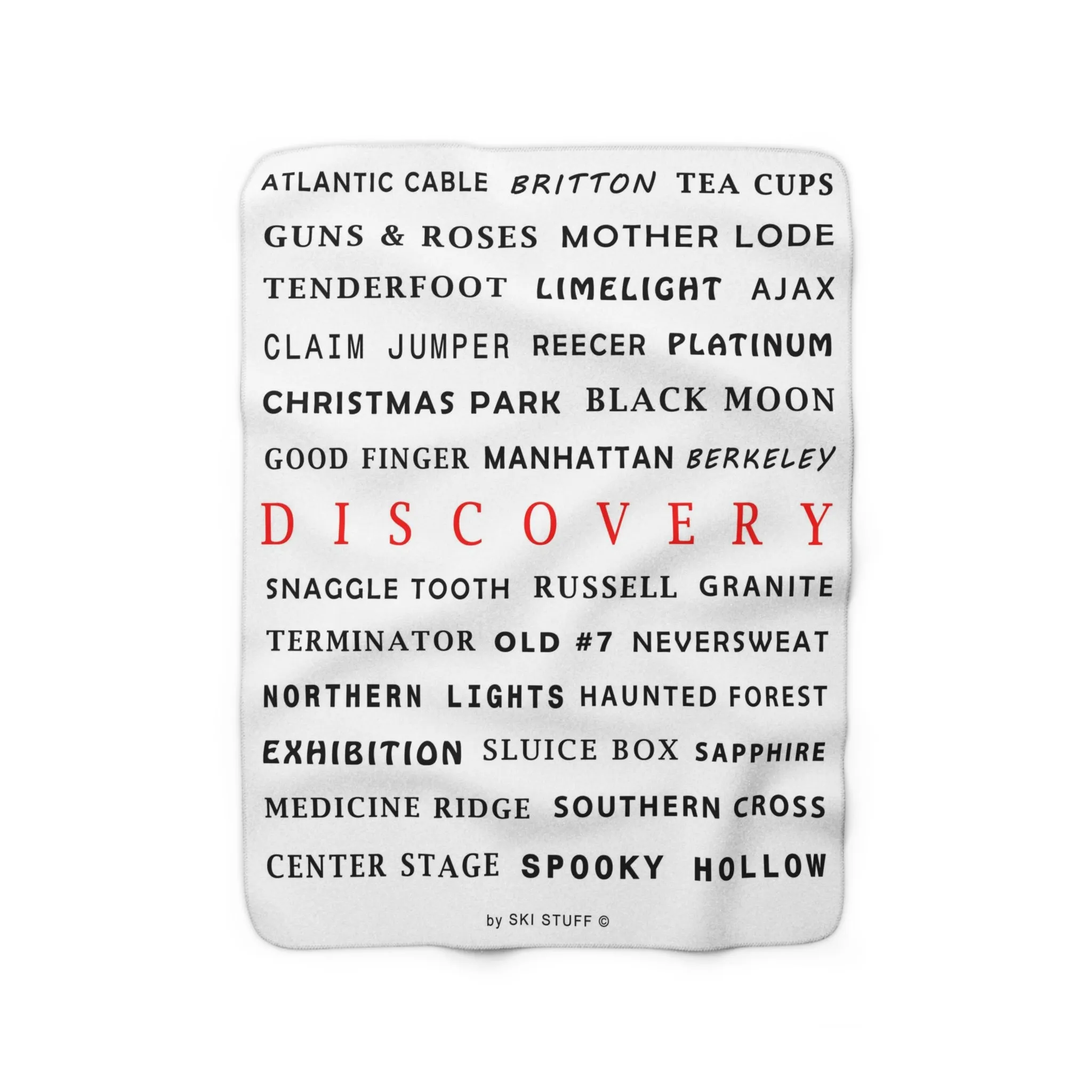 Discovery Mountain, Montana - Fleece Blanket