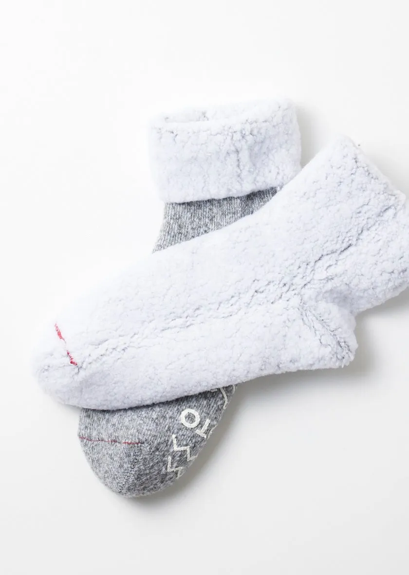 Double Face Room Socks - Gray Thermo Fleece