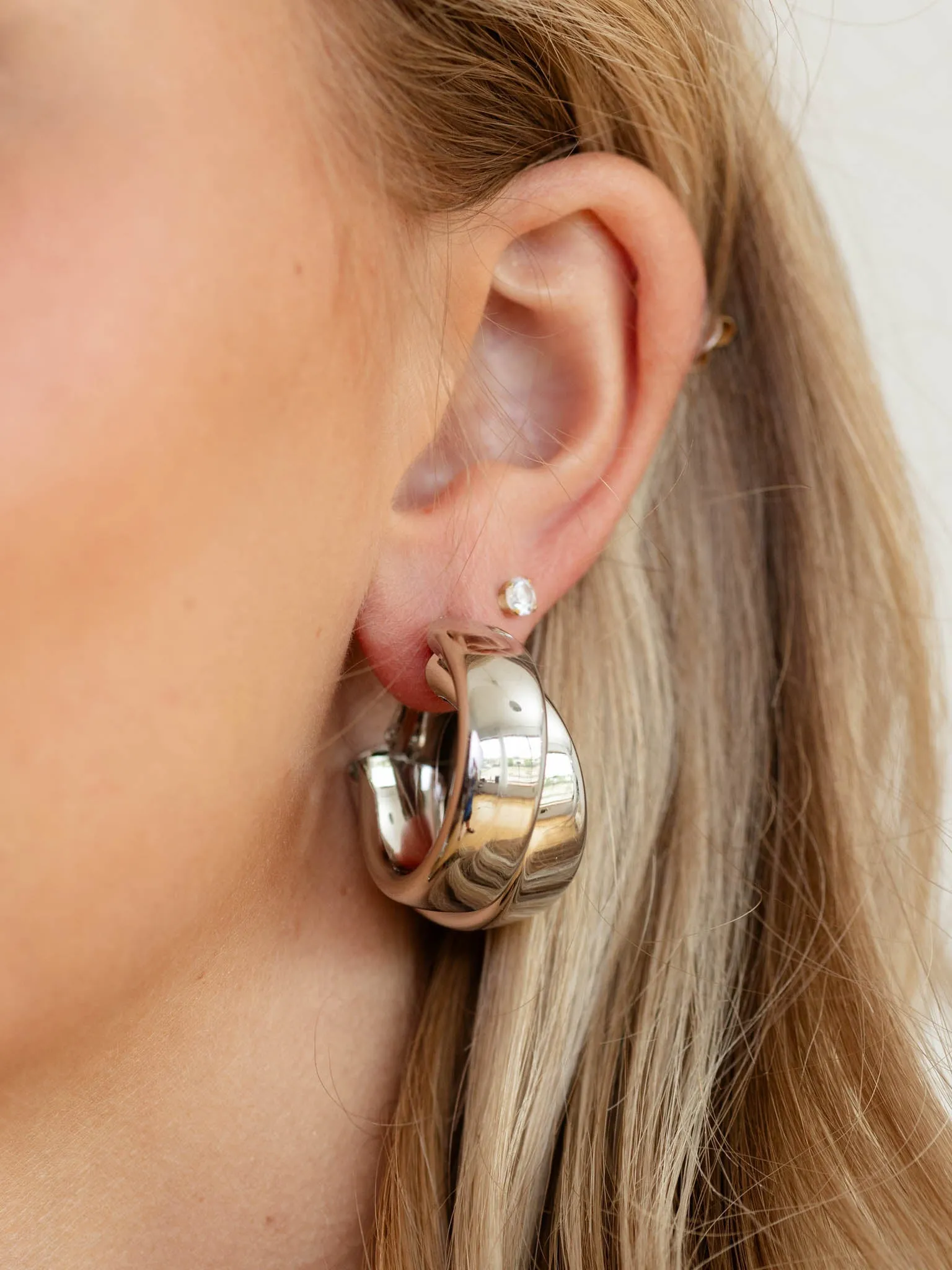 Double Layered Hoop Earrings