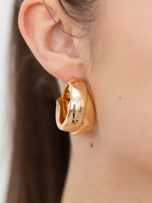 Double Layered Hoop Earrings
