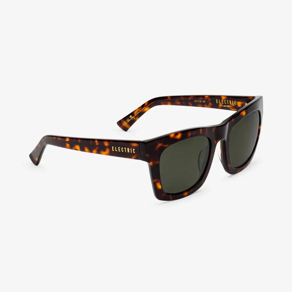 Electric Crasher 53 Sunglasses - Gloss Tort/Grey Polarized